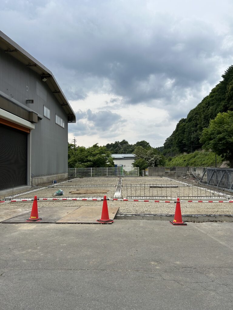 増築工事の基礎工事